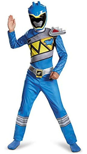 Disfraz Blue Ranger Dino Charge Disfraz Clásico Grande 1012