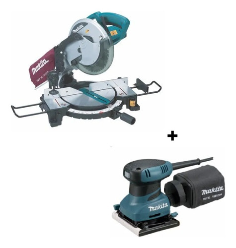 Kit Mls100 Ingleteadora 10  1500w+bo4556 Lijad Orb. Makita