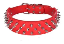 Comprar Avenpets Walking Collar De Perro De Cuero Con Puas Niquelada