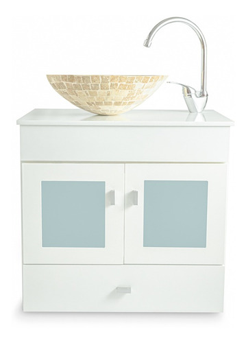 Imagen 1 de 8 de Vanitory Laqueado Colgante 60cm Travertino Cisne Monoc