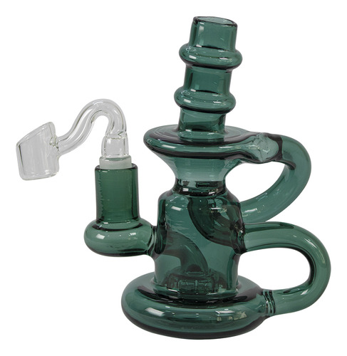 Bong Para Hierba De Vidrio 12cm Recycler+ Regalos | Zigzaboo