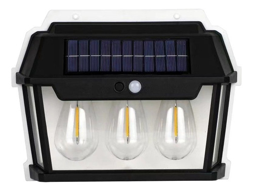 3 Lámpara Solar Exterior De Pared Focos Sensor De Movimiento