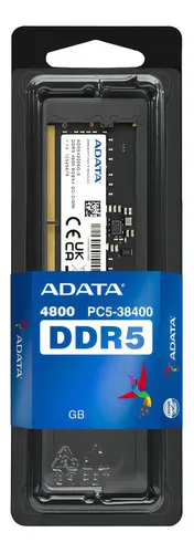 Memoria Ram Portátil 8gb Ddr5 Adata 4800 Mt/s 1 Modulo