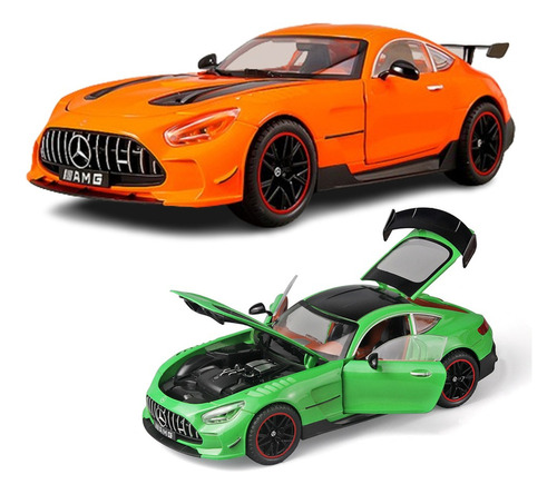 Benz Amg Gtr Miniautos Metal Coche Con Luces Y Sonido 1/18