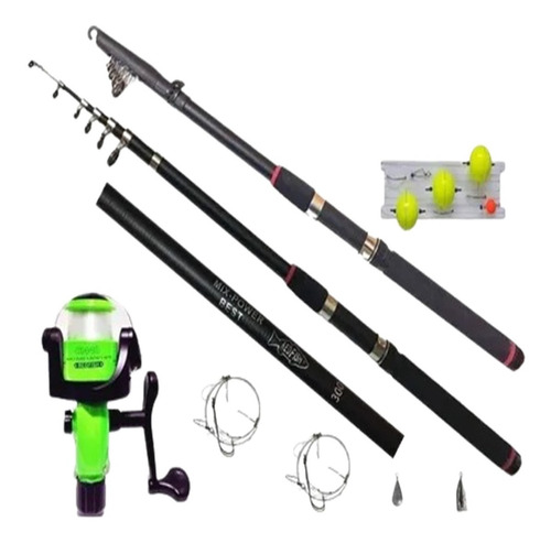 Combo Pejerrey Caña 3 Mts + Reel  + Kit Pesca C