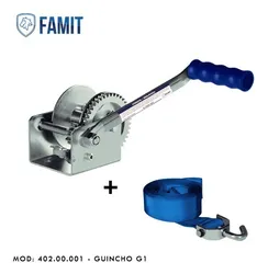 Comprar Guincho G1 Zincado 400 Kg Com Fita De Arrasto - Famit no Mercado Livre