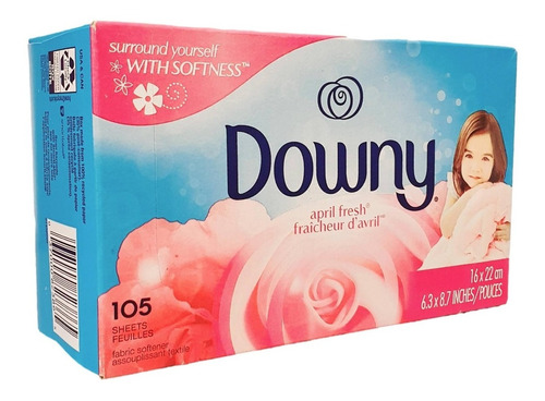 Downy  Hojas Suavizante De Telas 105pz April Fresh Importado