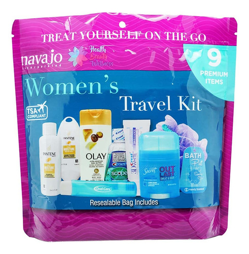 Handy Solutions Kit De Viaje Resellable Para Mujer De 9 Pie.