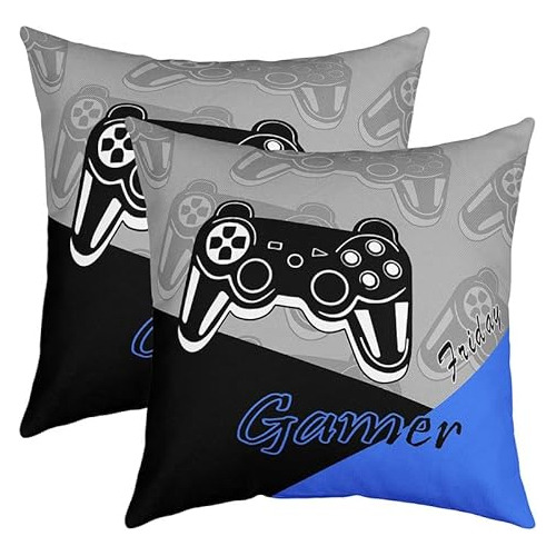 Funda De Almohada Gamer 20 X20  Juego De 2 Fundas De Al...