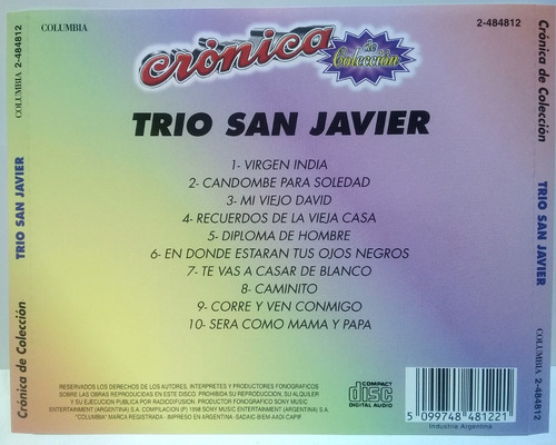 Cd Trio San Javier (cronica)