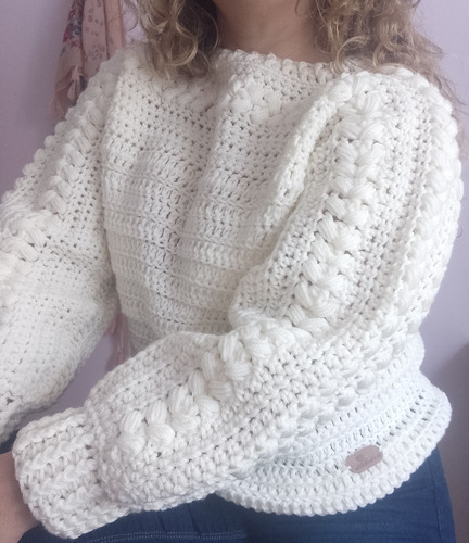 Sweater Tejido A Mano Crochet La Crochetella 