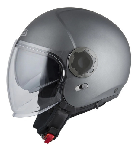 Capacete Nzi Ringway Duo Cinza Fosco Cor Cinza-claro Tamanho do capacete 55/56 (S)