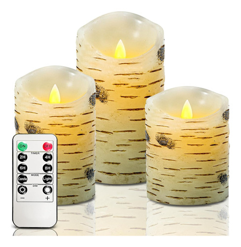 Velas Led, Velas Parpadeantes Pilas, Set De 3 De 4  5  ...