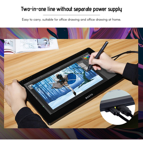 16hd Ips Gráficos Dibujo Tableta Monitor Pantalla 1920*1080