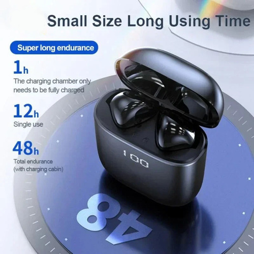 Fones De Ouvido Bluetooth Power Display Touch Control Com Mi