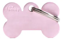 Comprar Chapas Identificatoria Para Mascotas My Family Small Bone Rosa Grabado Instantáneo