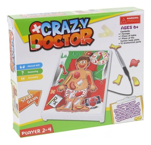 Juego De Mesa Crazy Doctor Operación Operando