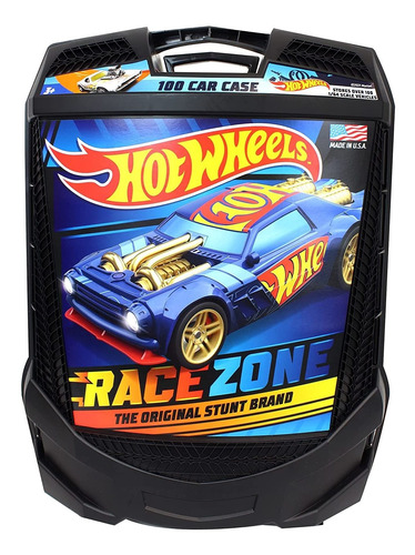 Estuche Hot Wheels, Con Ruedas Y Asa, Capacidad De 100 Coche