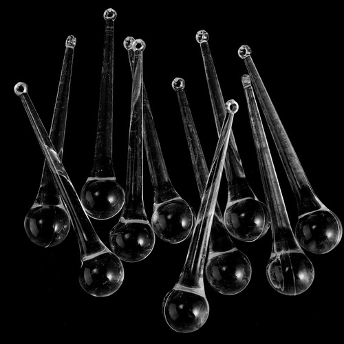 10 Piezas De Cristal Colgante De Gota De Lluvia Piezas De