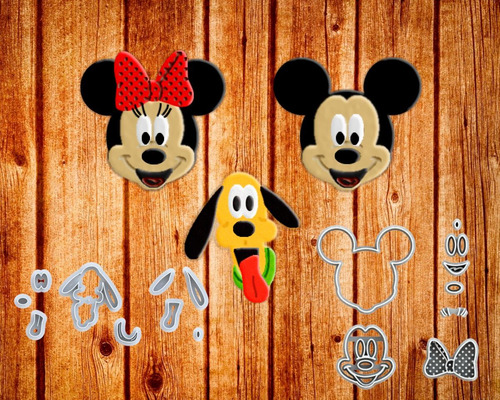 Kit Cortadores Turma Do Mickey + Minnie Docinhos