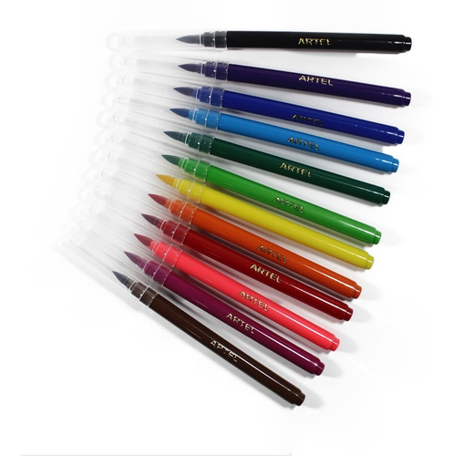 Imagen 2 de 6 de Brush Pen Artel 12 Colores