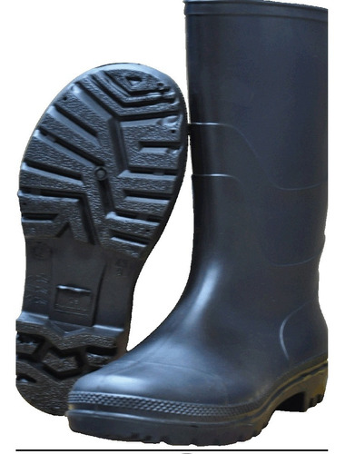 Botas Industriales Pvc Negras Talle 45