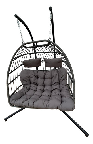 Hamaca Colgante Nido De Jardin O Interior Simil Rattan Doble