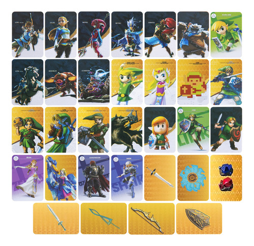 Completo 32 Tarjeta Amibo Botw Para Legend Of Zelda: