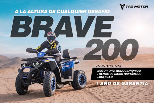 Imagen 9 de 16 de Cuatrimotos Braves 200cc Automatica 0 Klm Modelo 2022