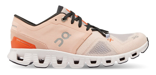 Zapatillas On Cloud X 3 W Rose/cloud Mujer