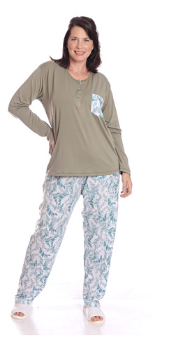 Pijama De Invierno Mujer Talles Grandes 619