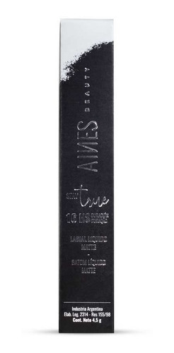Labial Líquido Matte Aines Beauty Stay True Plum Chic 4.5g Acabado ULTRA MATE