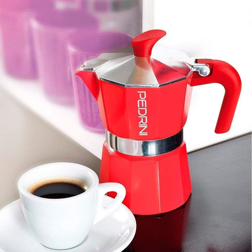 Imagen 2 de 4 de Cafetera Pedrini Original Italiana 3 Pocillos