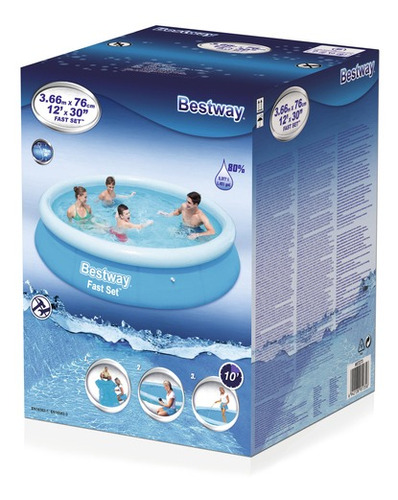 Piscina 5 Mil Litros Piscina Inflável Fast Set 5.377 Litros