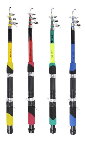 Kit Pesca C/ 2 Varas Telescópicas E 2 Molinetes+ Acessórios