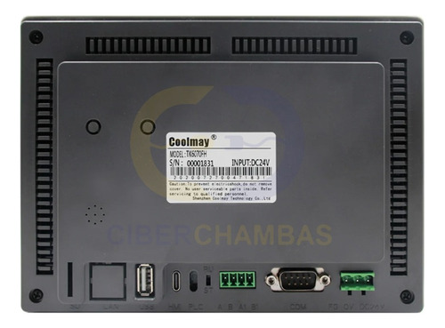 Hmi Coolmay Touch 7in Rs232/485 Plc Modbus Delta Mitsubishi