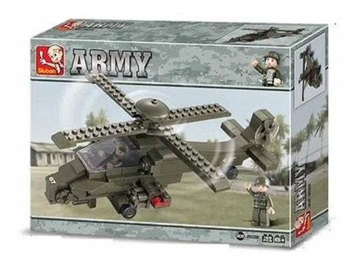 Blocos De Montar: Land Forces Helicóptero - 199 Pçs - Multik