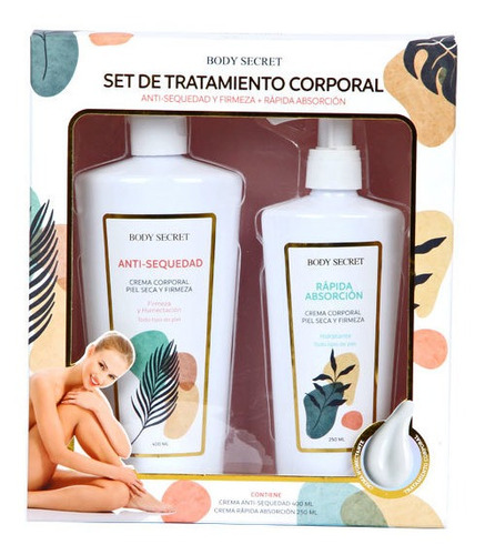 Pack Crema Corporal Body Secret Anti-sequedad Y Absorción 