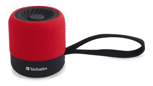Bocina Verbatim Mini Bluetooth portátil roja