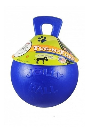 Pelota Con Asa 11 Cm Azul- Jolly Pets / Catdogshop