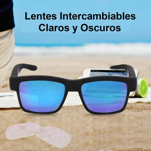 Imagen 5 de 6 de Ec Camara Espia/oculta Lentes/gafas/anteojos Claros Y Oscuro