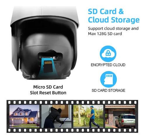 Cámara De Vigilancia Wifi Con Doble Cámara P11 Pro, 8 Mp, Ex
