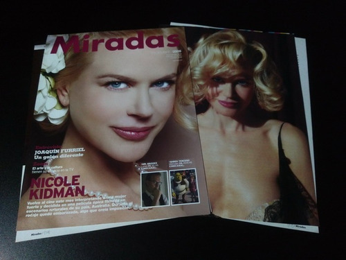 Nicole Kidman * Tapa Y Nota Revista Miradas * 2008