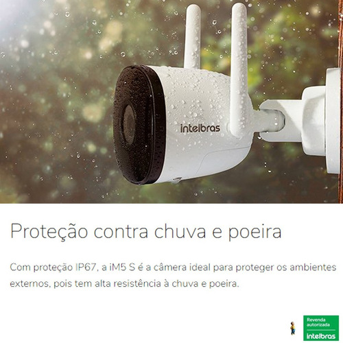Imagem 3 de 6 de Im5 S Câmera Wi-fi Intelbras Externa Inteligente