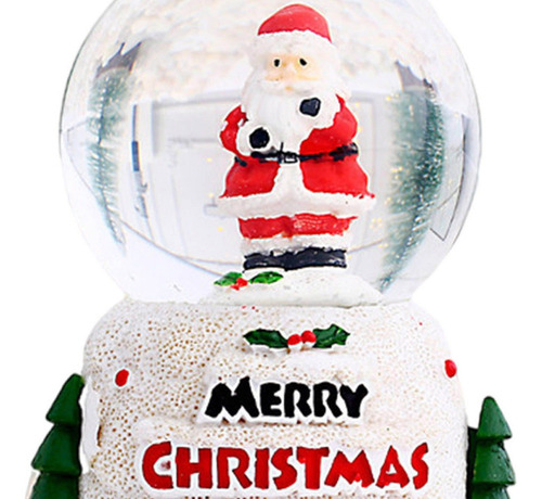 Bola De Nieve Navideña, Bola De Cristal Brillante Para