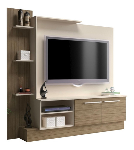 Rack De Tv Con Estantes Mueble Modular Para Living