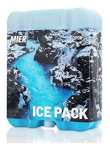 Mier Ice Packs Para Enfriadores Gran Reutilizable 6fhz9