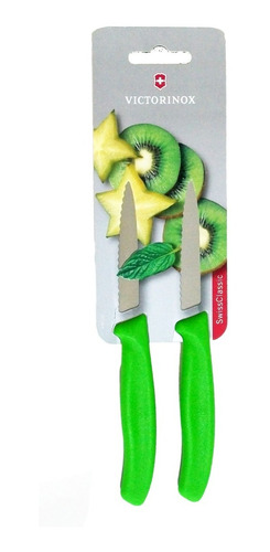 Cuchillo Victorinox Verduras Frutas Hoja Dentada 8cm 636 X2