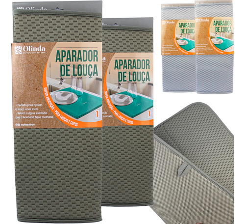 Kit 2 Tapete Escoredor Louças Copo Tapetinho De Pia Aparador