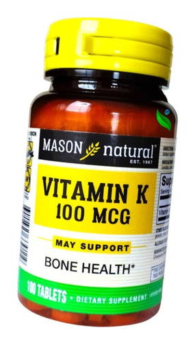 Vitamina K 100mcg 100 Tabletas - Americano